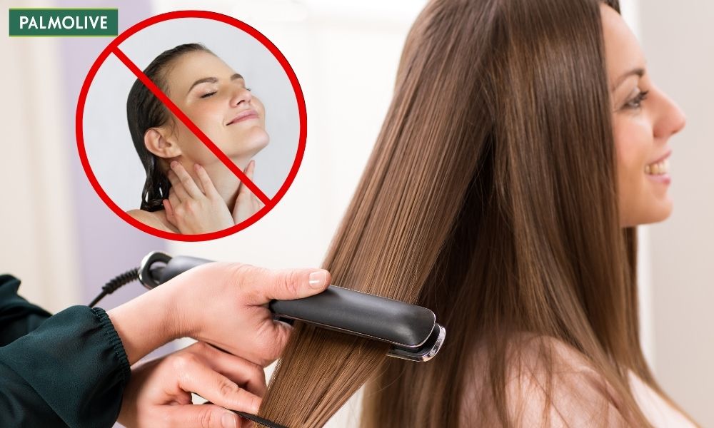 Mới duỗi tóc nên tránh gội đầu để giữ nếp uốn bền đẹp, lâu hơn