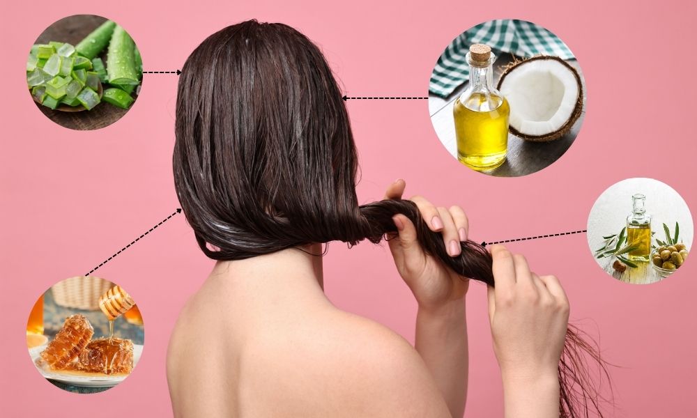 Ủ tóc bằng mặt nạ hoặc dầu dưỡng thiên nhiên giúp giảm khô xơ sau khi duỗi