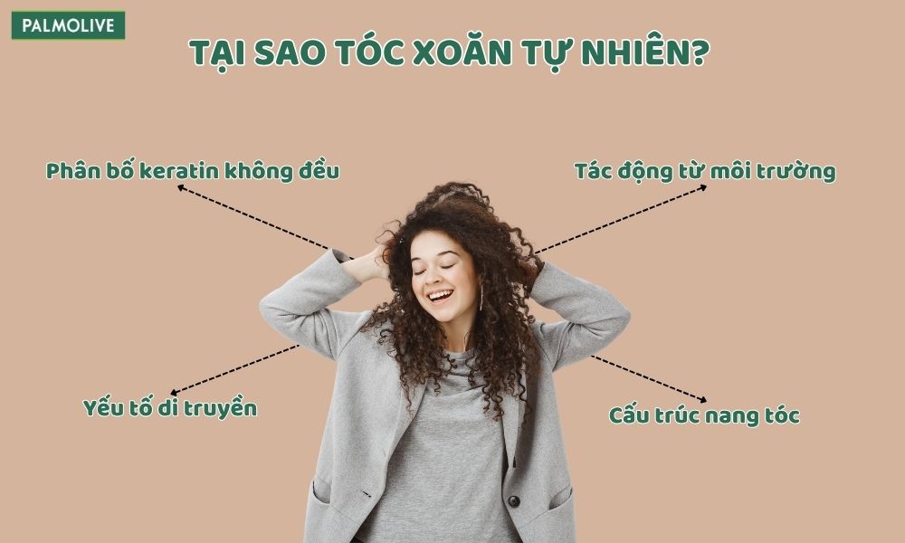 Nguyên nhân khiến tóc xoăn tự nhiên