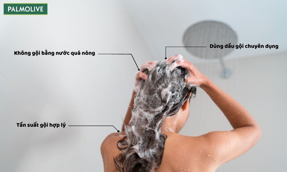 Gội đầu đúng cách giúp kiểm soát hiệu quả lượng dầu thừa trên tóc và da đầu