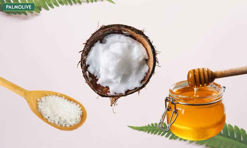 Gội đầu với muối, dầu dừa và mật ong mang lại mái tóc sạch bụi bẩn và bóng mượt