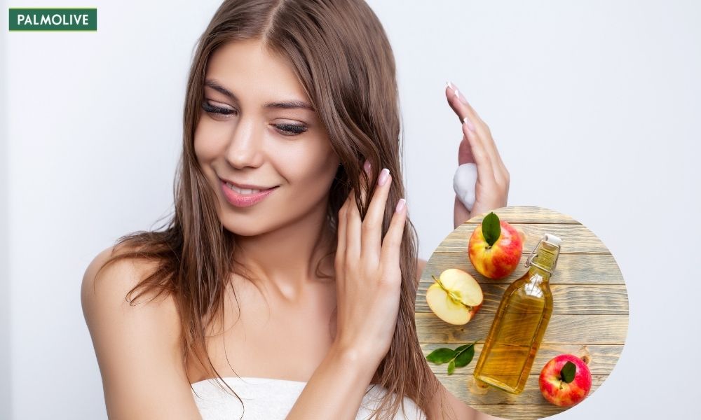 Giấm táo giúp cân bằng độ pH trên da đầu và ức chế nấm gây ngứa da đầu