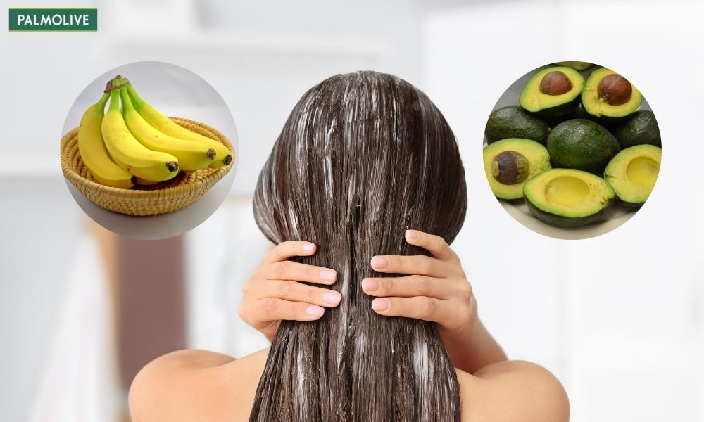 Hỗn hợp bơ và chuối giúp dưỡng ẩm, làm dịu da đầu và giảm ngứa một cách tự nhiên