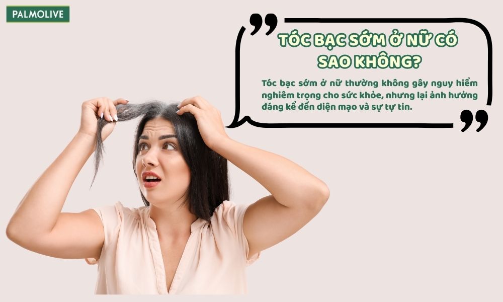 Các nguyên nhân khiến tóc bạc sớm ở nữ giới