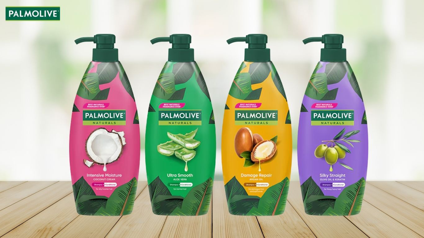 Bộ dầu gội xả Palmolive giúp phục hồi tóc hư tổn, khó vào nếp 