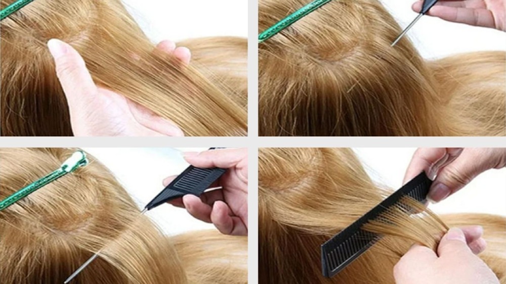 Cách làm phồng chân tóc bằng cách đánh rối tóc